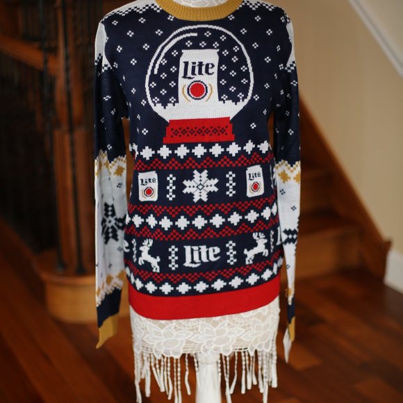 Miller Lite Ugly Sweater Limited Edition - Picture 1 of 4